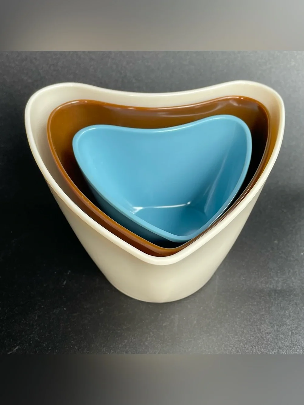 Rachael Ray Precidio Melamine Heart Shaped Nesting Measuring Cups, Set of 3
